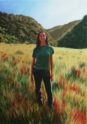 Julie in Cockpit Country ,  2009, oil on canvas, 852 x 602mm. web