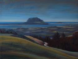 Mt From Whakamarama ,  2008, oil on canvas, 900 x 1200mm.  web