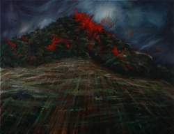 Te Pakanga o Kokowai (The Battle of Kokowai) 2009,  oil on canvas, 502 x 653mm.  web