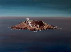 White Island.  2008, oil on canvas,653 x 902mm.  web